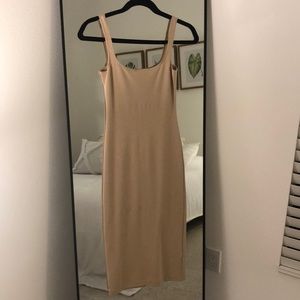 Aritzia nude dress